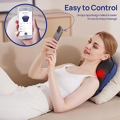 Shiatsu Back Shoulder and Neck Massager with Heat - Deep Tissue Kneading  Pillow Massage - Back Massager for Back Pain, Shoulder Massager, Electric  Full Body Massager, Relieve Foot Leg Muscle Pain Gift