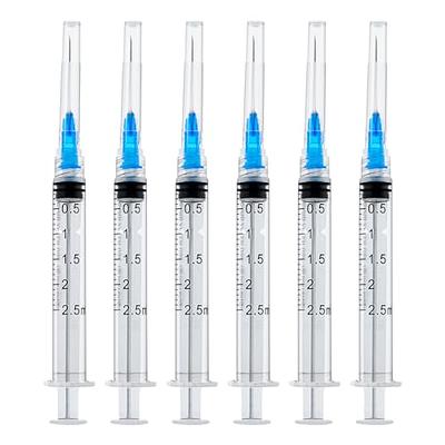 2.5ml Syringe with 25 gauge 1 inch Needles, Disposable Individually Wrapped  100Pack - Yahoo Shopping