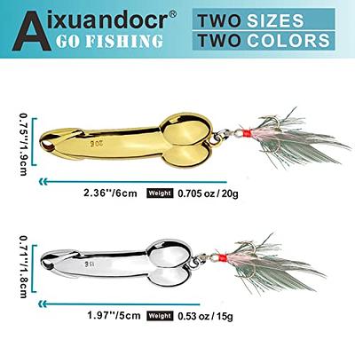 Aixuandocr Bass Fishing Lure, Fishing Spoons, Topwater Fishing