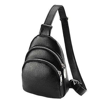 Eslcorri Small Crossbody Sling Bag for Women Trendy - Fashionable Fanny  Packs Vegan Leather Chest Belt Bum Bag Anti Theft Crossbody Sling Purse for