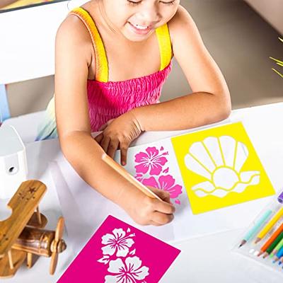 24 Pieces Summer Stencils for Kids 8 Inches Drawing Stencils Chalk Stencils  Large Washable Aloha Themed Primary Shape Template for Kids Toddlers  Preschooler - Yahoo Shopping