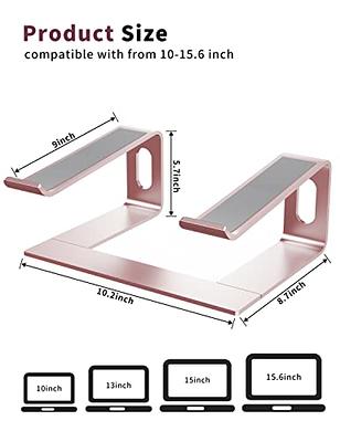 SOUNDANCE Laptop Stand, Aluminum Computer Riser, Ergonomic Laptops Elevator  for Desk, Metal Holder Compatible with 10 to 15.6 Inches Notebook