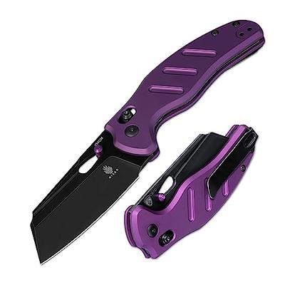 Kizer C01C Sheepdog EDC Knife Purple Aluminium Handle Pocket Knife