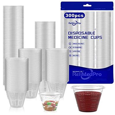 Disposable Graduated Measuring Plastic Medicine Cups 1 Ounce (1000 Pack)