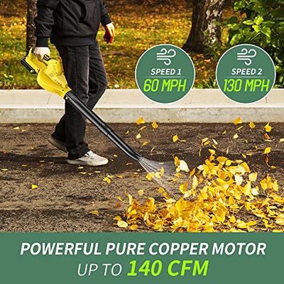 Cordless Leaf Blower 21V Electric Mini Handheld Air Blower Lightweight  Small Powerful Blower Battery Powered Air Leaf Blower for Lawn Care Patio