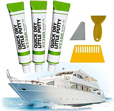 Gel Coat Repair Kit for Boats (Color Match),Marine Fiberglass Repair Kit,  Fiberglass Boat Repair Kit,Premium Marine Gelcoat Epoxy Filler,Repair Chips