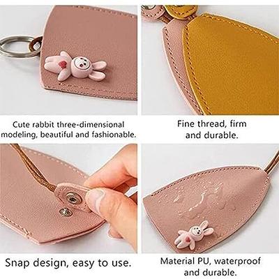 Personalized Key Case for Purse Leather Key Pouch With 