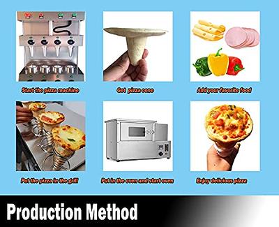 TZ® Pizza cone machine 4 cone maker with pizza oven,pizza cone making  machine (pizza machine+oven machine, 110V/60HZ) - Yahoo Shopping