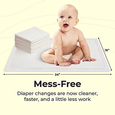 Disposable Changing Pad Liners Pack of 100 Baby Incontinence Changing Pads  Diaper UnderPads Ultra Soft Super Absorbent Waterproof Mat 13 x18 in