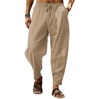 Men Loose Multi-Pocket Harem Pants Patchwork Trousers Casual Straight  Outdoor | eBay