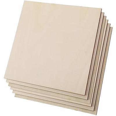 20 Pack 3mm Basswood Sheets Plywood Unfinished Wood (12 x 12 Inch