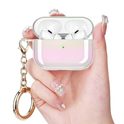 VISOOM Airpods Pro 2nd Generation Case - Airpods Pro 2 Bling Case Cover  with Lanyard Women 2022 Crystal TPU Hard Protective iPod Pro 2 Wireless