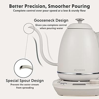 Gooseneck Kettle Temperature Control, Pour over Electric Kettle for Coffee  / Tea