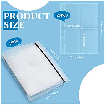 A5 Photocard Binder with 25 Pcs Inner 6 Ring, Clear K-Pop Korean Pop  Photocard Holder Binder Book, 4 Photo Style Photo Card Album 1 Set with 1  Letter Sticker : : Home