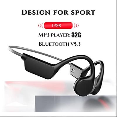 Bone Conduction Headphones - Ipx8 Waterproof Swimming Headphones With  Built-in Mp3 Player 32g Memory, Bluetooth 5.3 Open Ear Headset
