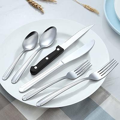 BEWOS 72 Pieces Silverware Set for 12, Cutlery Set with Steak Knives,  Stainless Steel Flatware Set, Mirror Polished Flatware, Knives, Forks and  Spoons Silverware, Dishwasher Safe Kitchen Utensils Set - Yahoo Shopping