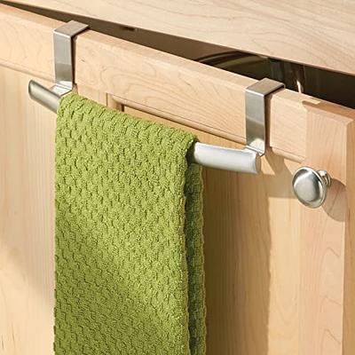 mDesign Wall Mount Towel Storage Rack for Bathroom - Hanging Organizer