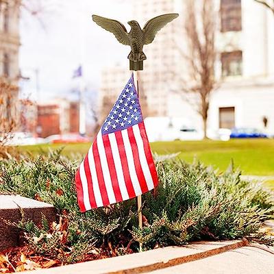 Angoily 2pcs Flagpole Eagle Head USA Flag American Flag Pole