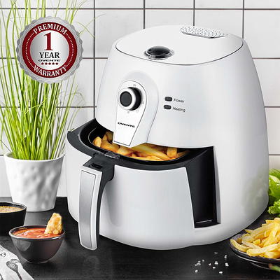 OVENTE Compact Air Fryer, 3.2 Quart Electric Hot Cooker with 1400W