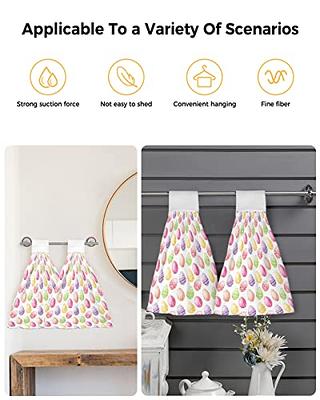 2pcs Kitchen Hand Towels,Hanging Towel For Wiping Hands,Highly Absorbent & Quick  Drying Dish Towels,Super Absorbent and Lint Free Towels For  bathroom,Washroom Hand Towels