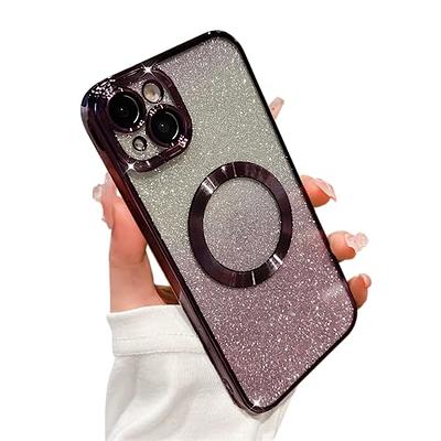 Cute for iPhone 14 Pro Max Case for Women Girls, Luxury Bling Gold Love  Heart Plating Phone Cases, Full Coverage Camera Lens Protective Cover Soft