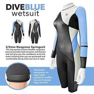 ZCCO Men's Shorty Wetsuits 1.5mm Premium Neoprene Back Zip Short Sleeve for  Scuba Diving,Spearfishing,Snorkeling,Surfing 1.5mm Black Large
