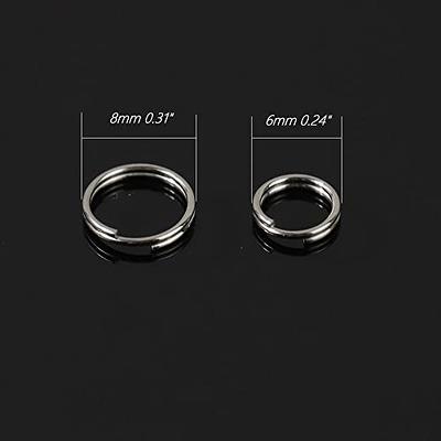 30pcs Mini Split Jump Ring with Double Loops Small Metal Rings Connectors  for Jewelry Necklaces Bracelets Earrings Crafts Ornaments and DIY Arts  (0.31in, Silver) - Yahoo Shopping