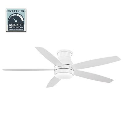 Hampton Bay Ashby Park 60 In White Changing Integrated Led Matte Indoor Ceiling Fan With Light And Remote Included Yahoo Ping