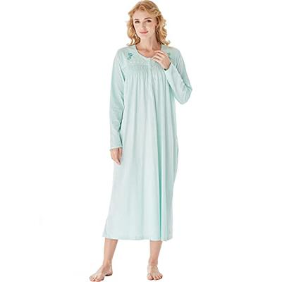 Keyocean Nightgowns for Women, Soft 100% Cotton Lightweight Comfy