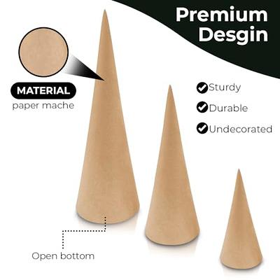 Paper Mache Cone With Open Bottom - 10.63 x 4 inches