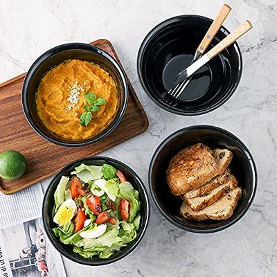 Bowl Glass Bowls Soup With Salad Cereal Serving Lid Dessert Pasta