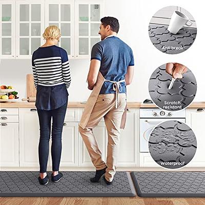 Cushioned Anti-Fatigue Floor Mat,Waterproof Non-Skid Kitchen Mats and Rugs  Heavy Duty Comfort Standing Mat for Kitchen, Home, Office, Sink, Laundry