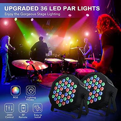 Mini Halloween White LED Strobe Light, Sound Activated and Flash Speed  Control Party Light with 36 Super Bright LEDs Stage Lighting for Room Dance