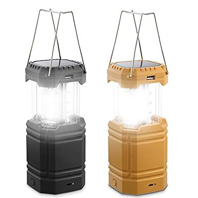 Rechargeable LED Camping Lantern, Solar Hand Crank Flashlight for