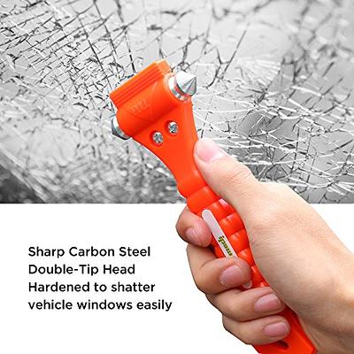 IPOW 2 PCS High Carbon Steel Hard Car Safety Hammer Escape Tool