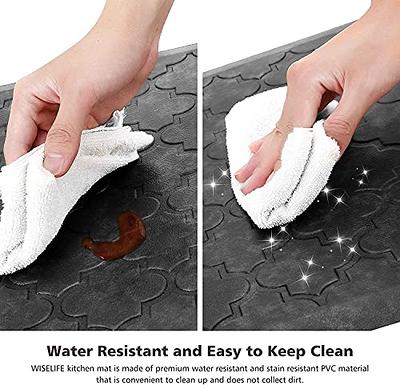 WISELIFE Kitchen Mat Cushioned Anti Fatigue Floor Mat,17.3x60, Thick Non  Slip Waterproof Kitchen Rugs and Mats,Heavy Duty Foam Standing Mat for