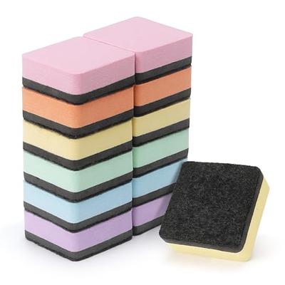 Ashley Chalk Design Mini Whiteboard Erasers 2 x 1.25 Multicolor Pack Of 10  - Office Depot