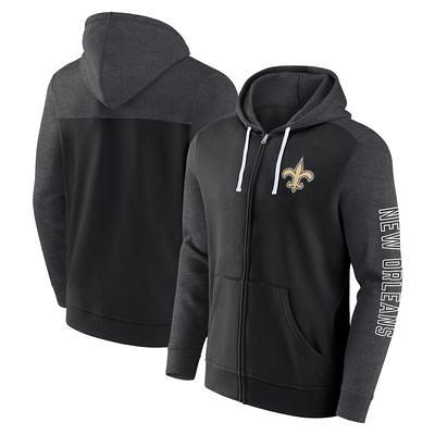 Women's Fanatics Branded Black New Orleans Saints Jumper V-Neck Pullover Hoodie Size: Small