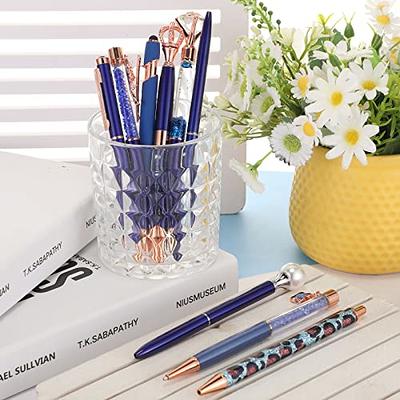 Janmini 1 9 Pcs Ballpoint Pens Set Metal crystal Diamond Pen Liquid Sand  glitter Pen for Journaling Black Ink Pretty cute Pens Fancy Pens