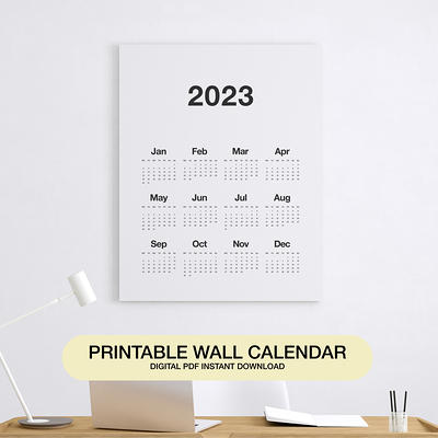 Wall Calendar 2024, Nekmit 2024 Wall Calendar from August 2023 to December  2024, 22.75 x 15.5, Large Print Big Grid Wall Calendar, Perfect for