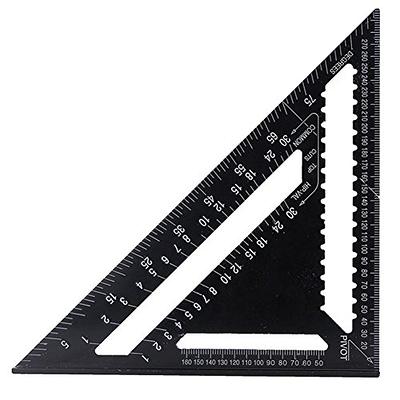 6 Inches Clear Acrylic T-Square Ruler Transparent Graduated Inch Metric T- Ruler For Easy Reference