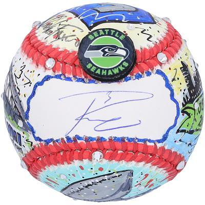 : Seahawks Russell Wilson Autographed Action Green