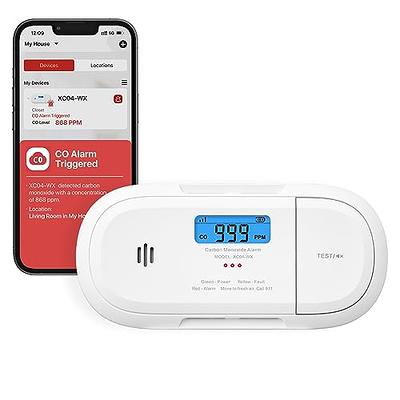 X-Sense Smart Smoke Detector Fire Alarm with Replaceable Battery, Wi-Fi  Smoke Detector, App Notifications with Optional 24/7 Professional  Monitoring