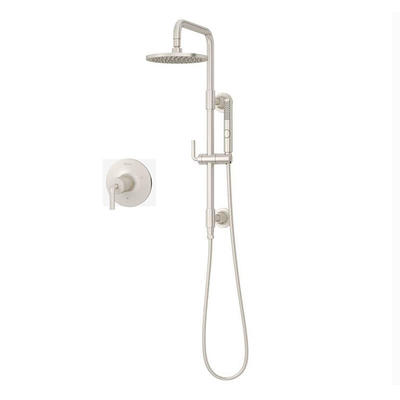 Kohler Components Pressure Balanced Shower System with Shower Head, Hand  Shower, Valve Trim, and Shower Arm