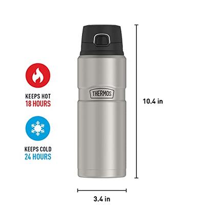 Thermos Stainless King Vacuum-Insulated Beverage Bottle, 40 Ounce, Matte Steel