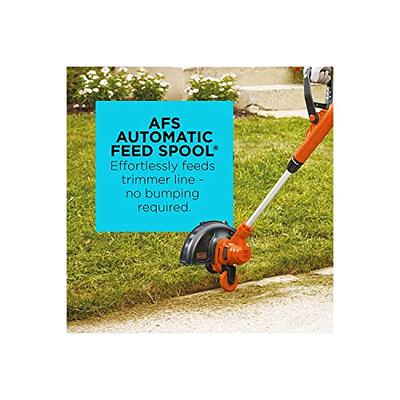 BLACK+DECKER 14 in. 7.5 AMP Corded Electric Curved Shaft 0.080 in. Single  Line 2-in-1 String Trimmer & Lawn Edger with Automatic Feed GH3000 - The  Home Depot