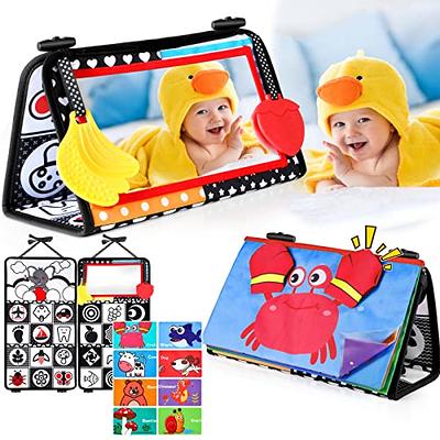 High Contrast Baby Toys for Newborn Baby Toys 0-3 Months Developmental  Flash Cards Black and White Tummy Time Toys for Babies 0-6 Months  Montessori