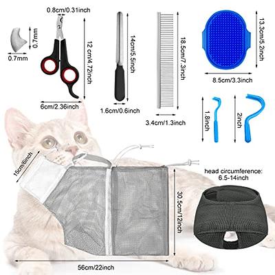  2 Pieces Cat Grooming Washer Mesh Bag Cat Muzzles