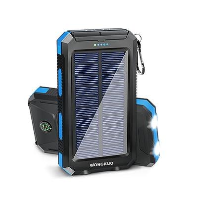 Dual 10,000 mAh Solar Charger IP65 Waterproof Portable Power Bank –  ToughTested