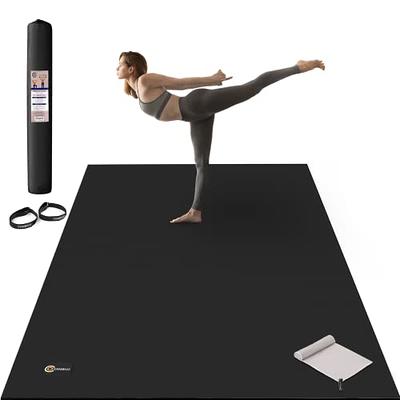 Gorilla Mats Premium Extra Large Yoga Mat – 12' x 6' x 8mm Extra Thick &  Ultra Comfortable, Non-Toxic, Non-Slip Barefoot Exercise Mat – Works Great  on